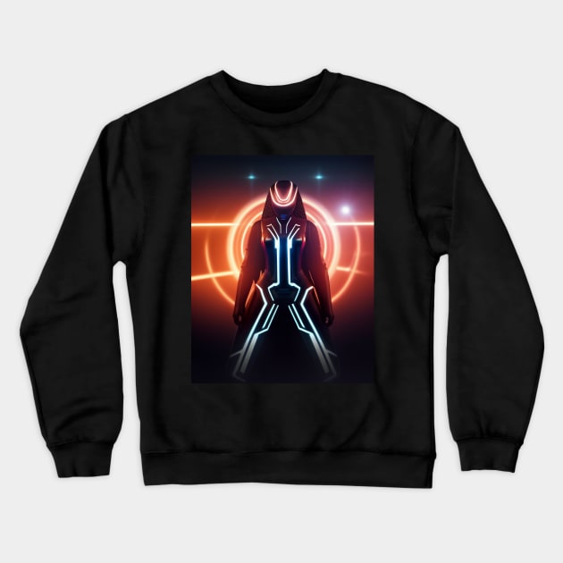 Tron Themed T-Shirt Crewneck Sweatshirt by MeatLuvers